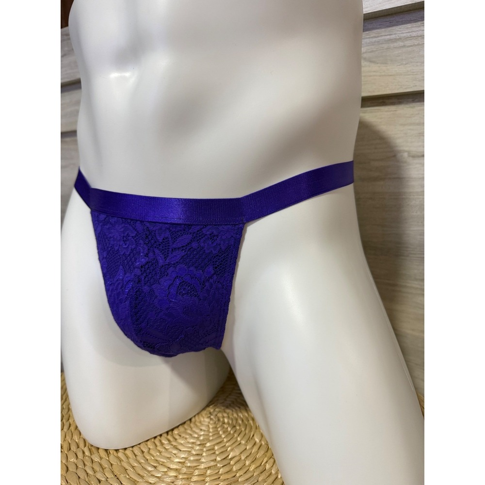 Cosabella Romantic Violet Lace Thong Size L - Picture 6 of 13